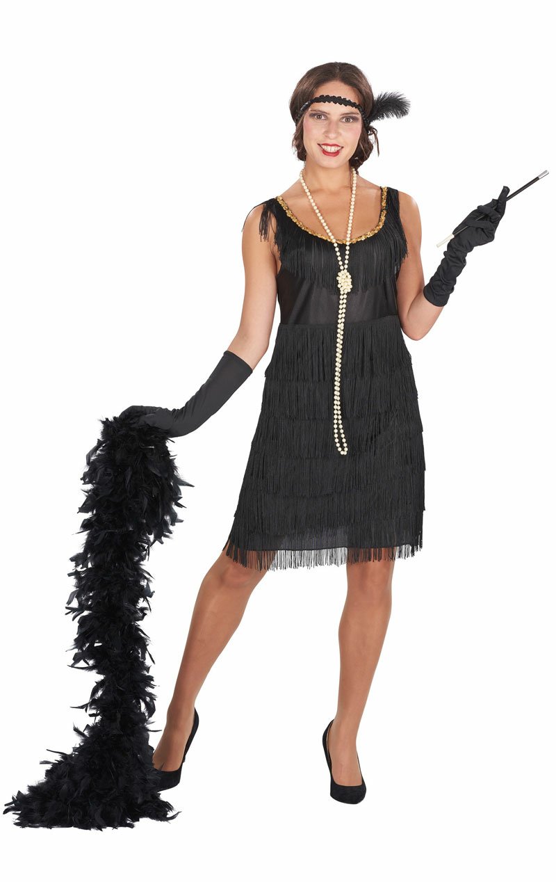 1920s Black Flapper Costume - Simply Fancy Dress