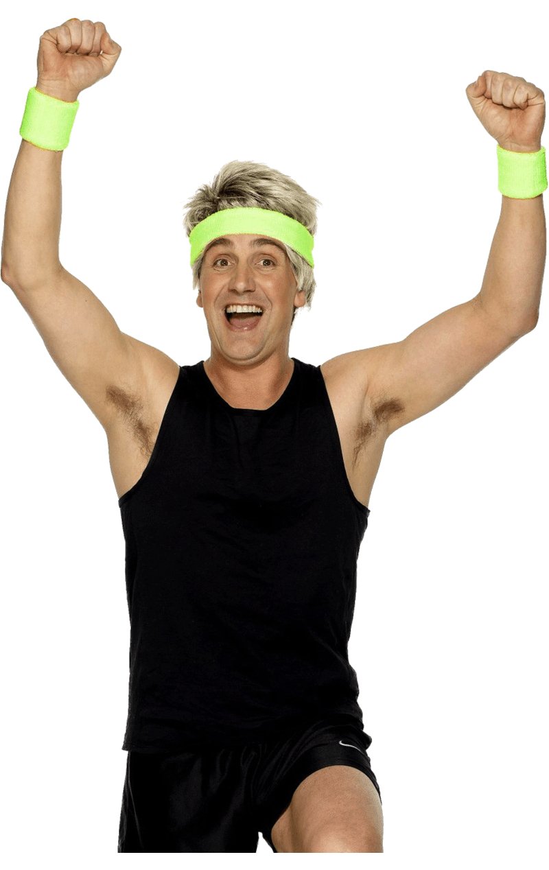 80's Green Sweatbands - Simply Fancy Dress