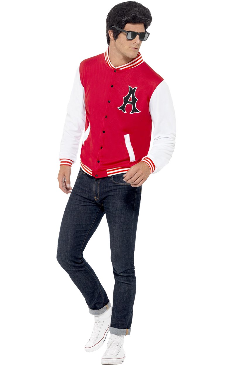 Adult 50's College Jock Letterman Jacket - Simply Fancy Dress