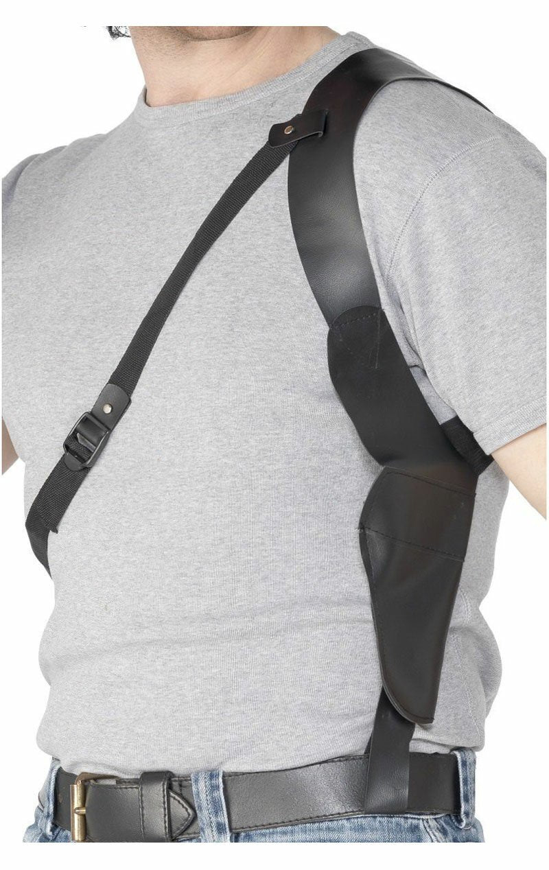 Adult Black Shoulder Holster Accessory - Simply Fancy Dress