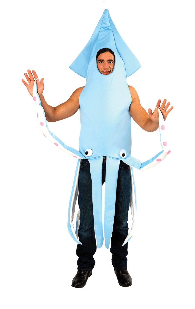 Adult Blue Squid Animal Costume - Simply Fancy Dress