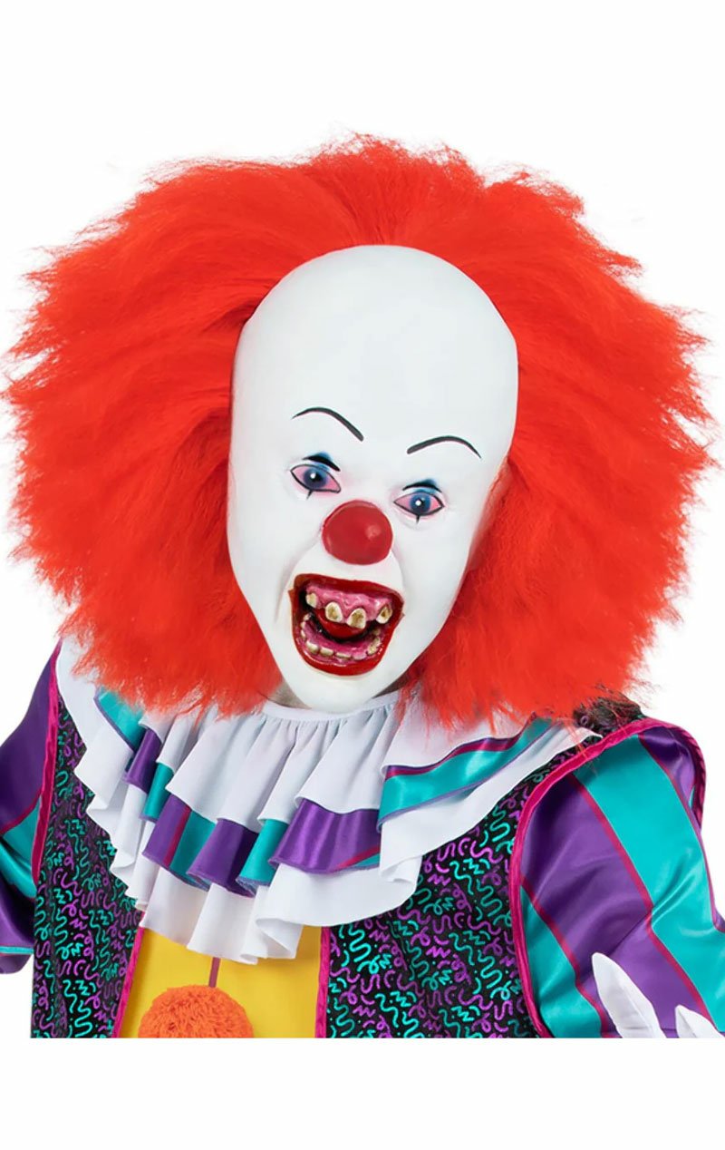 Adult Classic 90s IT Pennywise Halloween Mask - Simply Fancy Dress