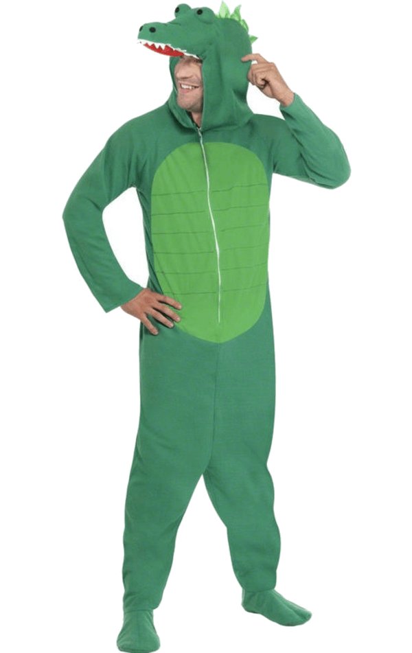 Adult Crocodile Onesie Costume - Simply Fancy Dress