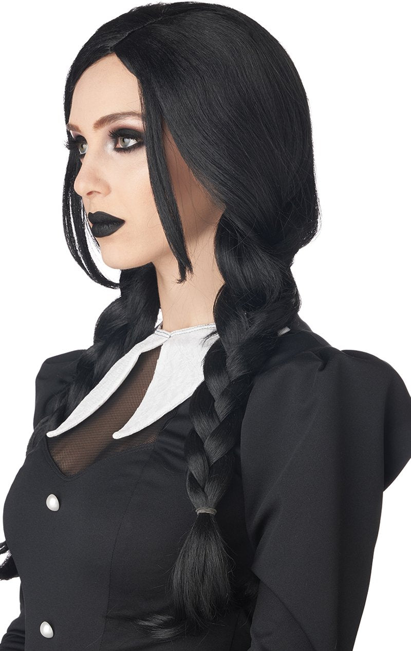 Adult Dark Braids Halloween Wig - Simply Fancy Dress