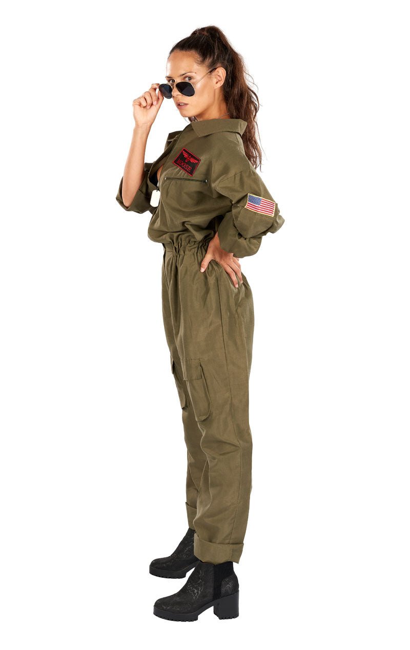 Adult Fighter Pilot Aviator Costume - Simply Fancy Dress