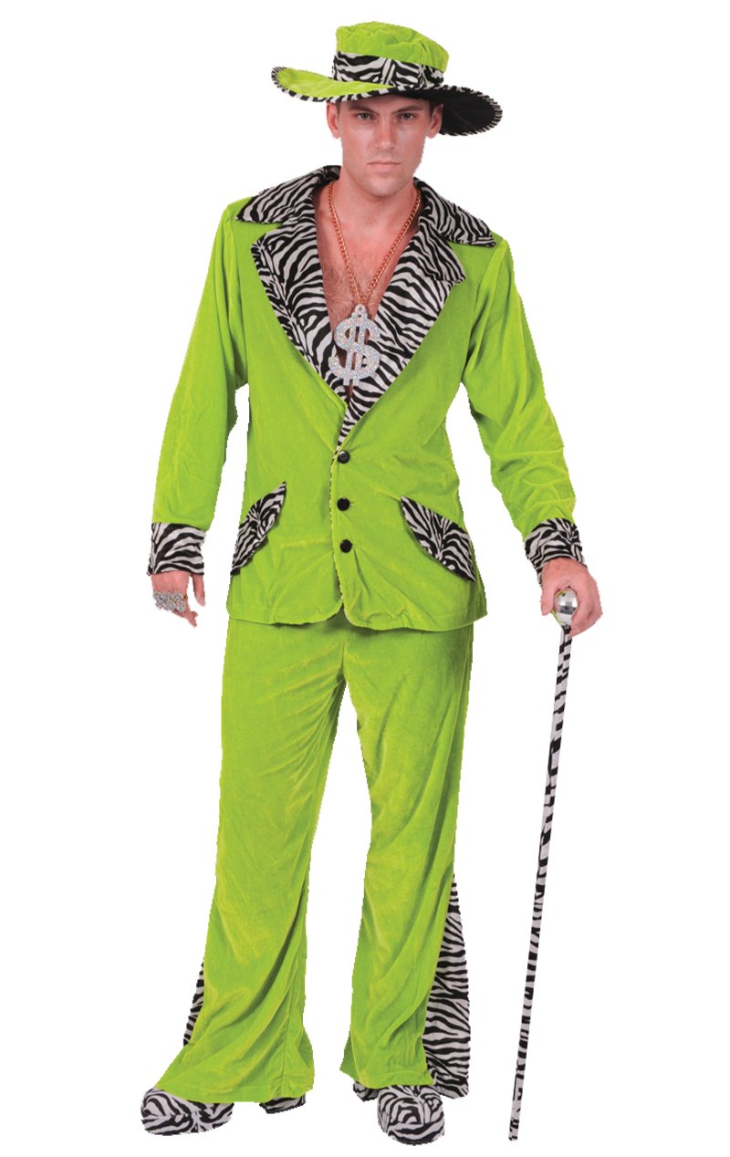 Adult Green Pimp Costume - Simply Fancy Dress