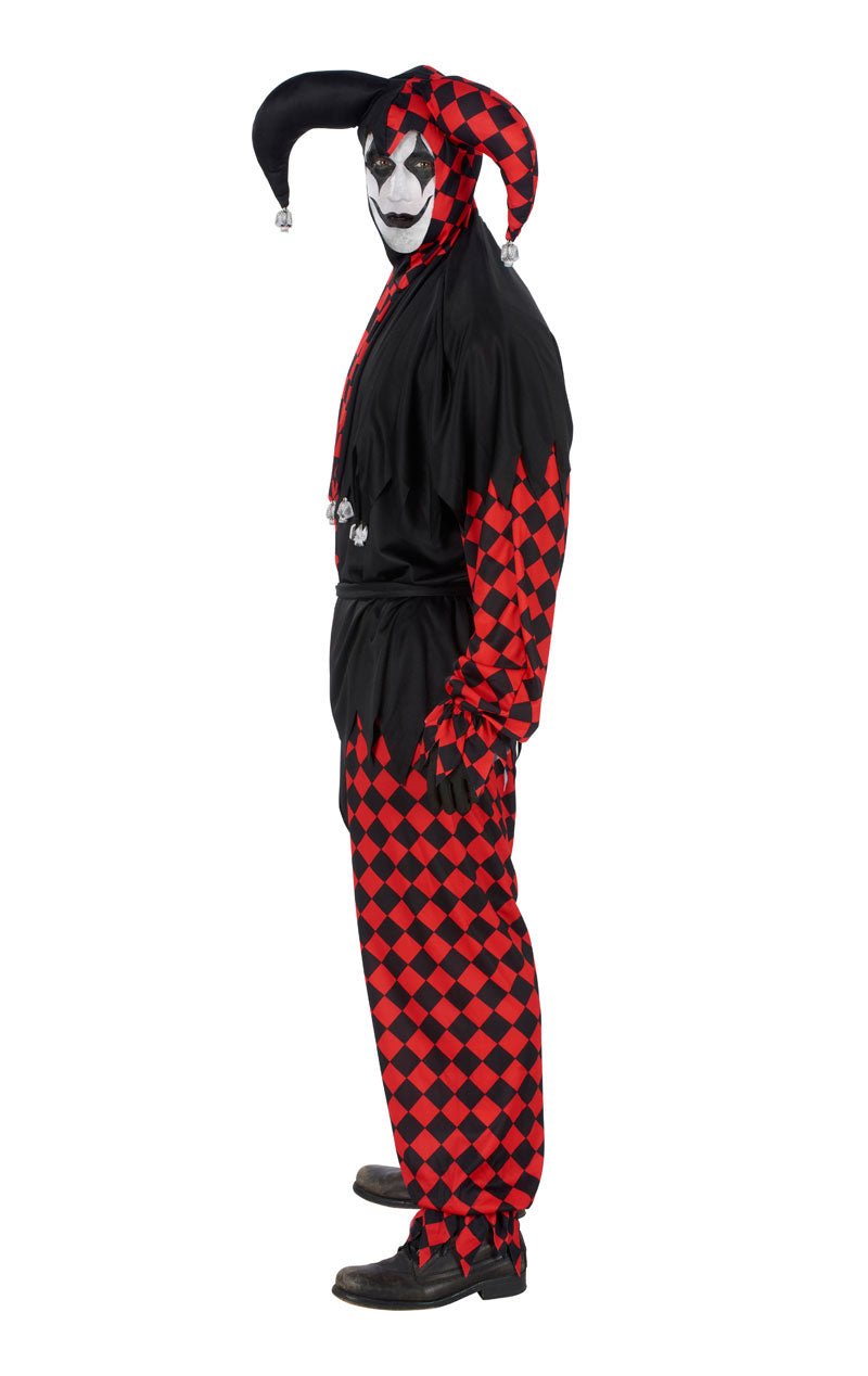 Adult Halloween Evil Jester Costume - Simply Fancy Dress