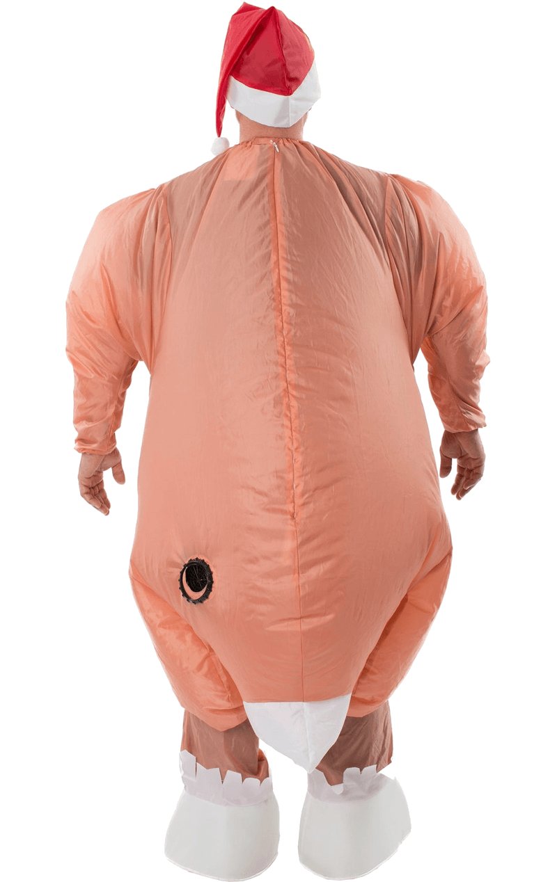 Adult Inflatable Christmas Roast Turkey Costume - Simply Fancy Dress