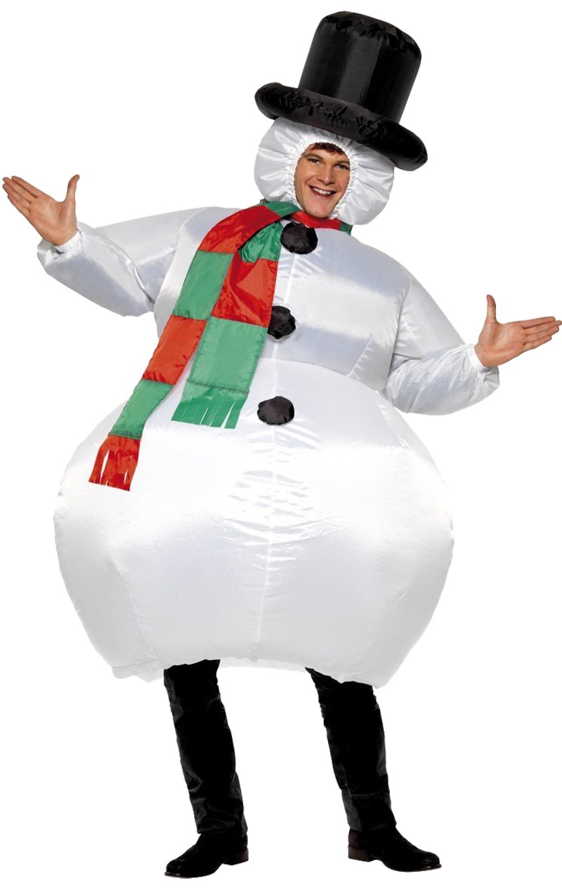 Adult Inflatable Snowman Costume - Simply Fancy Dress