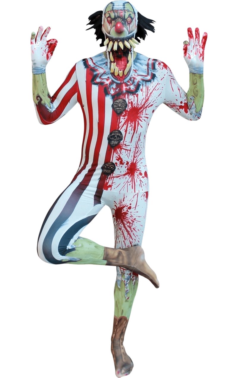 Adult Jaw Dropper Clown Morphsuit - Simply Fancy Dress