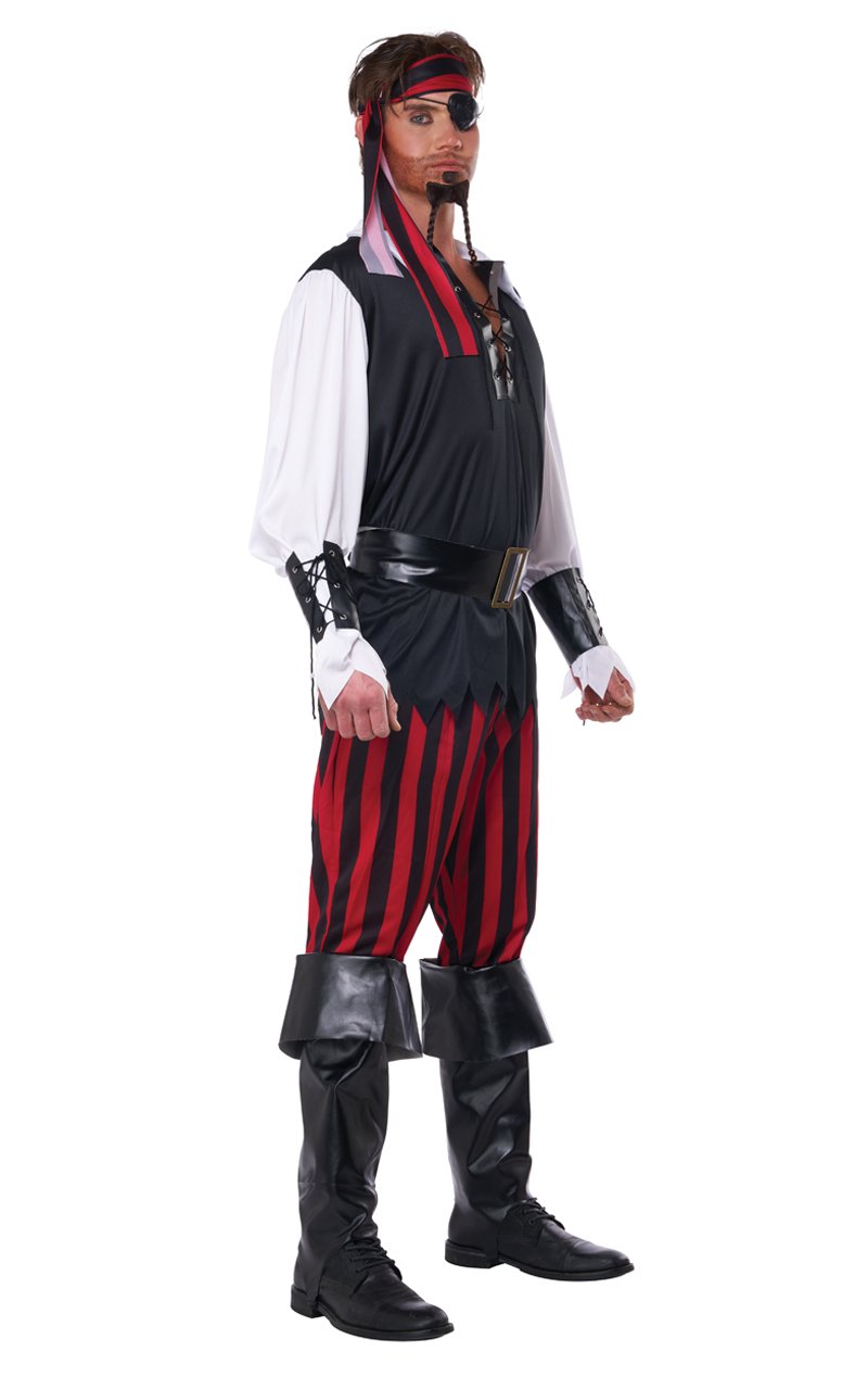 Adult Mens Cutthroat Pirate Costume - Simply Fancy Dress