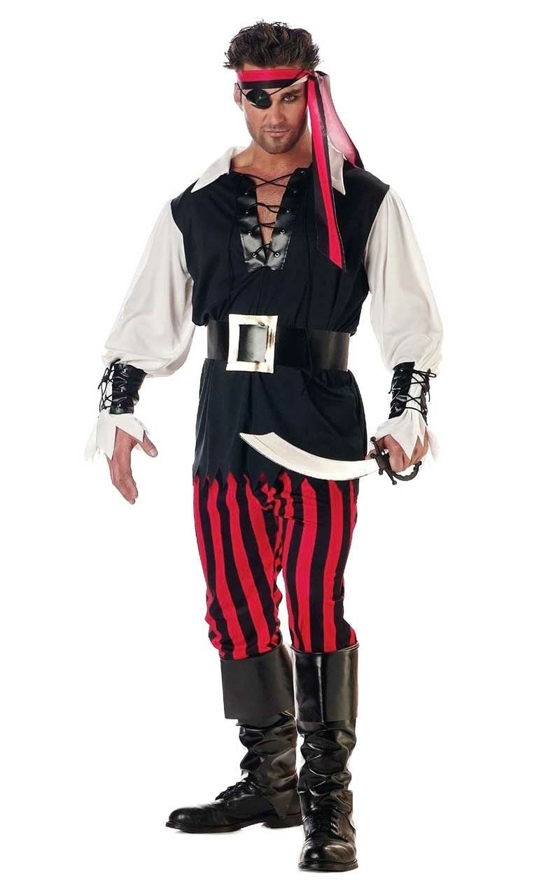 Adult Mens Cutthroat Pirate Costume - Simply Fancy Dress