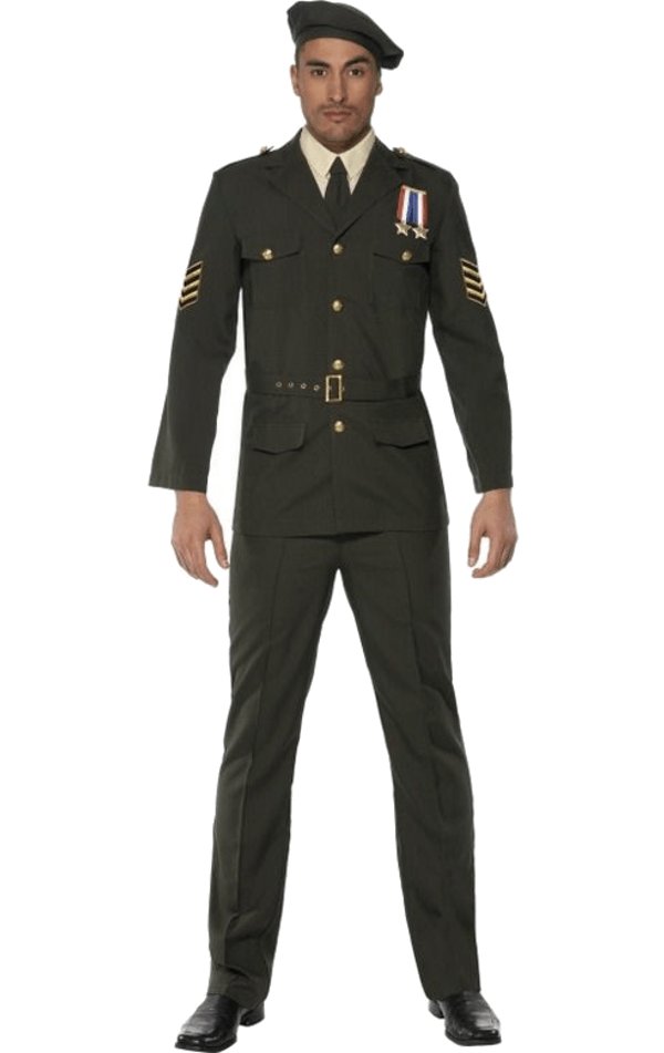 Adult Men's Wartime Officer Costume - Simply Fancy Dress