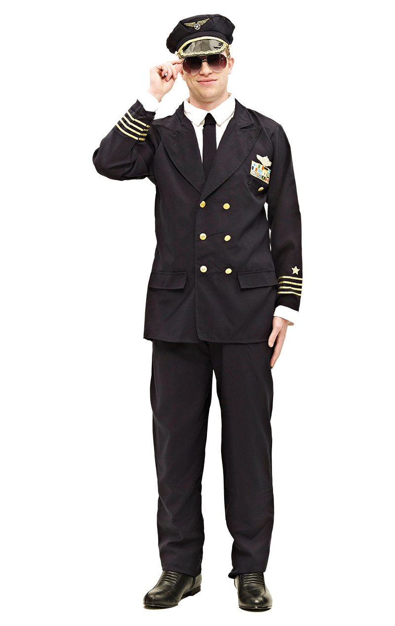 Adult Pilot Uniform Costume - Simply Fancy Dress