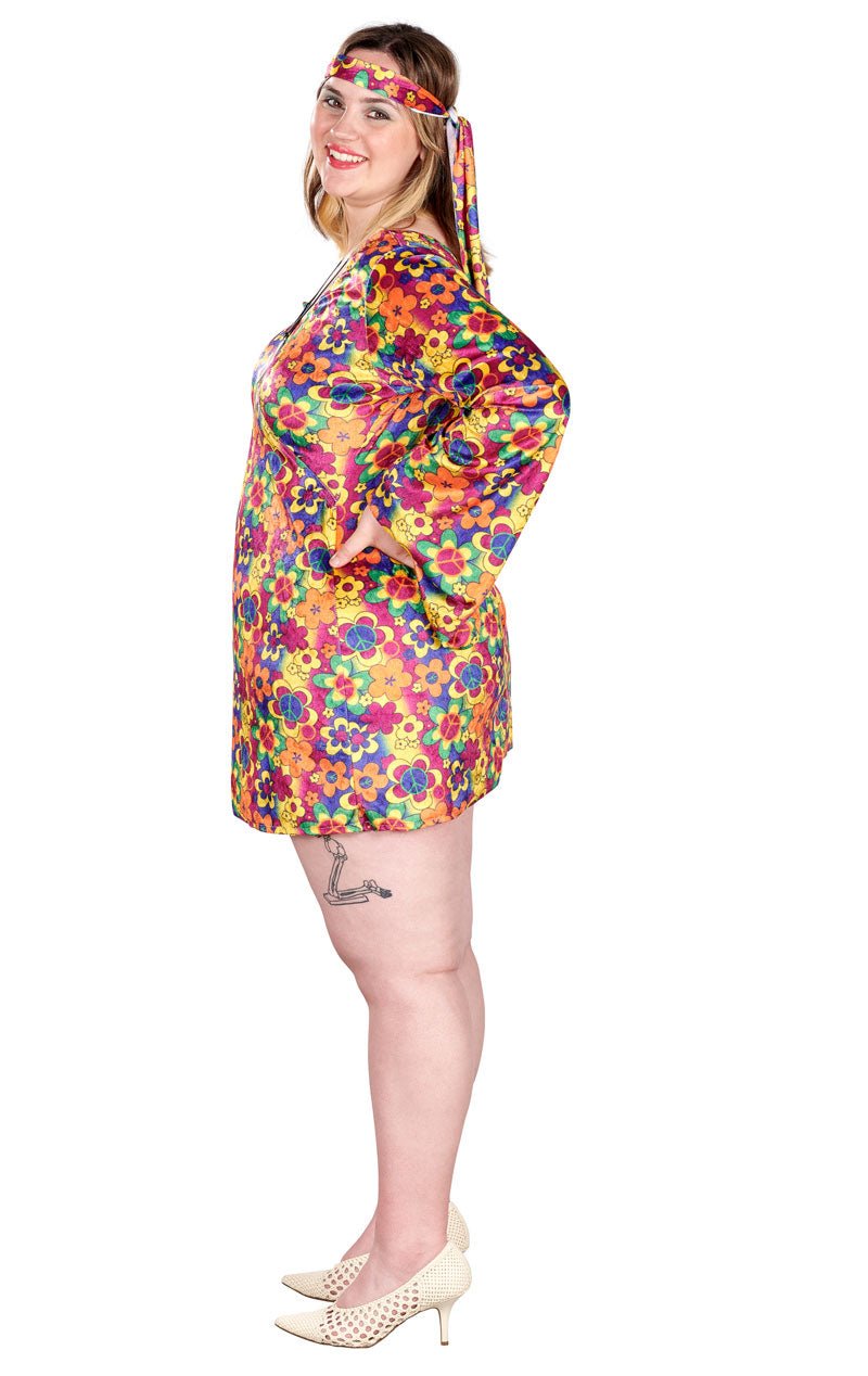 Adult Plus Size Hippie Costume - Simply Fancy Dress