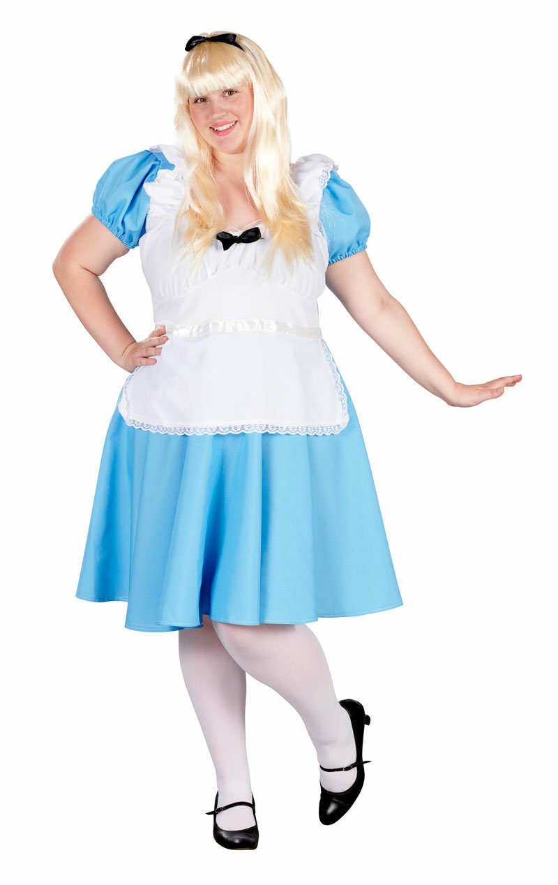 Adult Plus Size Traditional Alice Costume - Simply Fancy Dress