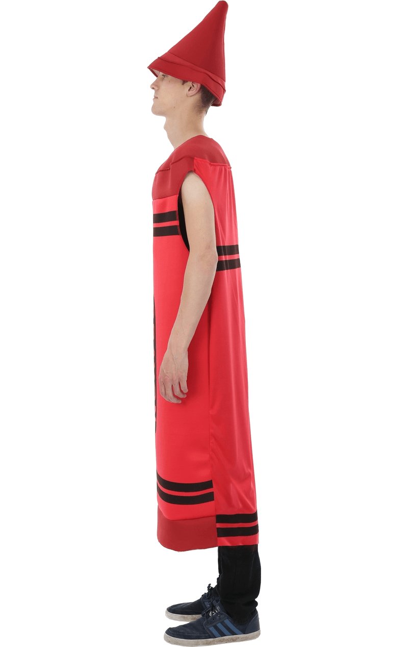 Adult Red Crayon Costume - Simply Fancy Dress