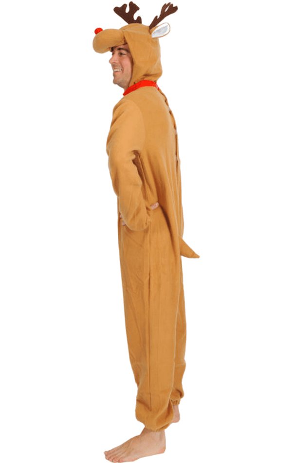 Adult Red Nosed Reindeer Costume - Simply Fancy Dress