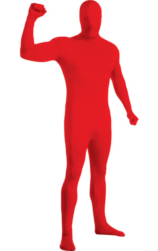 Adult Red Second Skin Suit - Simply Fancy Dress