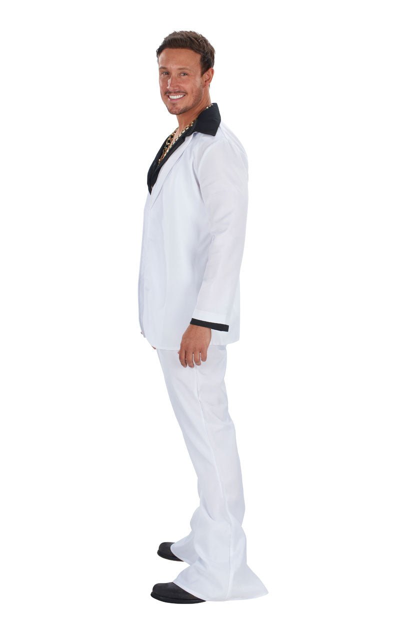 Adult White 70's Suit Costume - Simply Fancy Dress