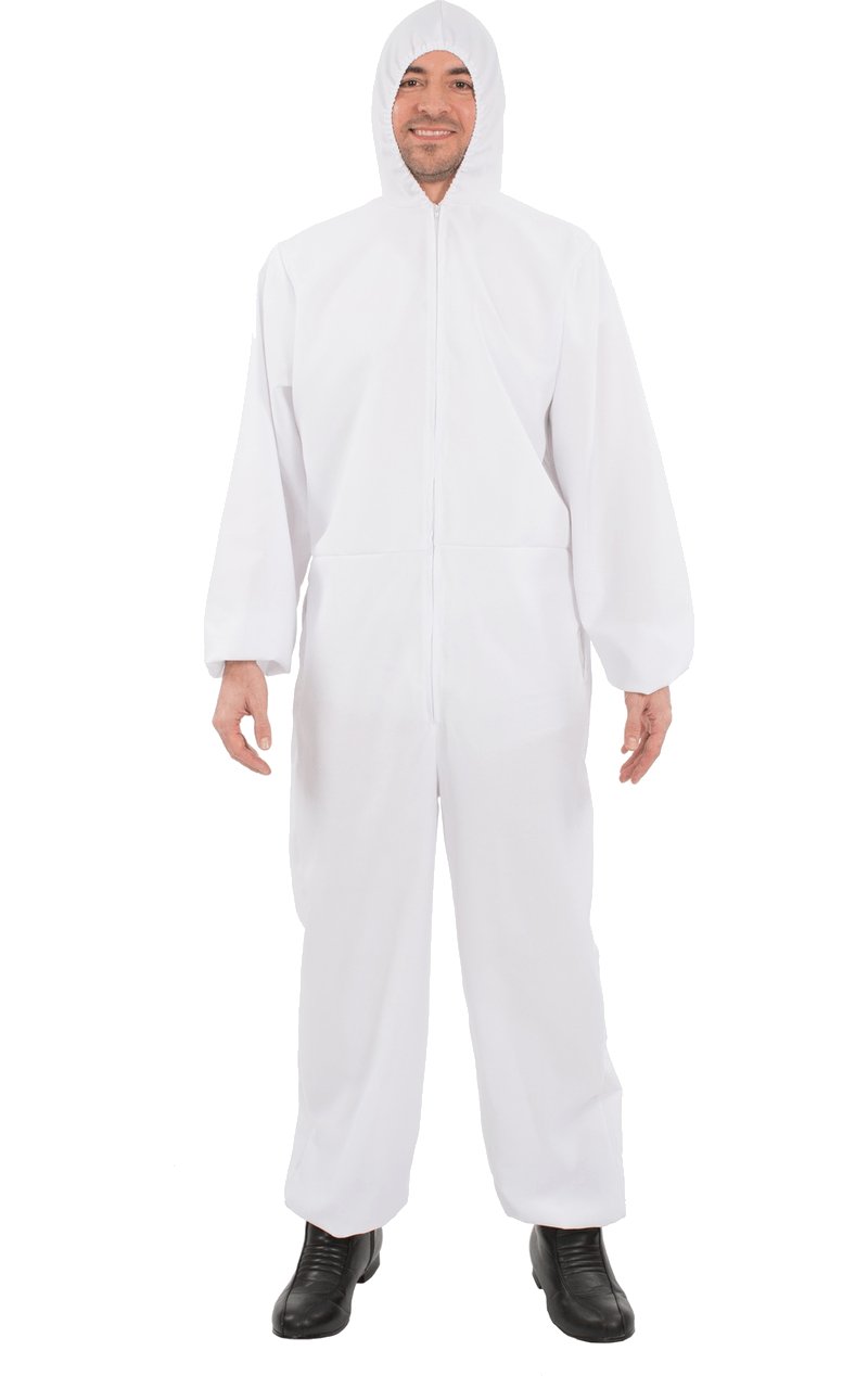 Adult White Hazmat Suit Costume - Simply Fancy Dress