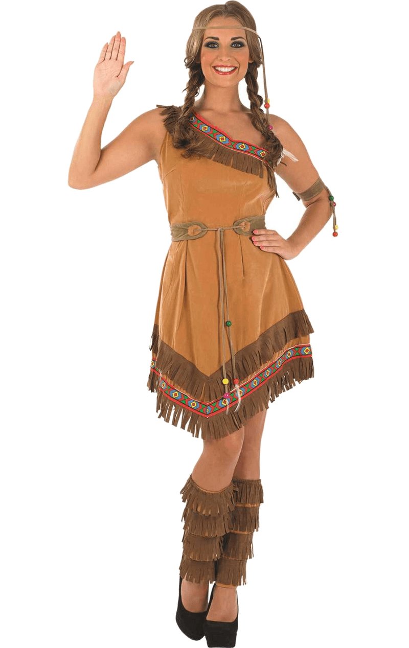 Adult Womens Indian Squaw Costume - Simply Fancy Dress