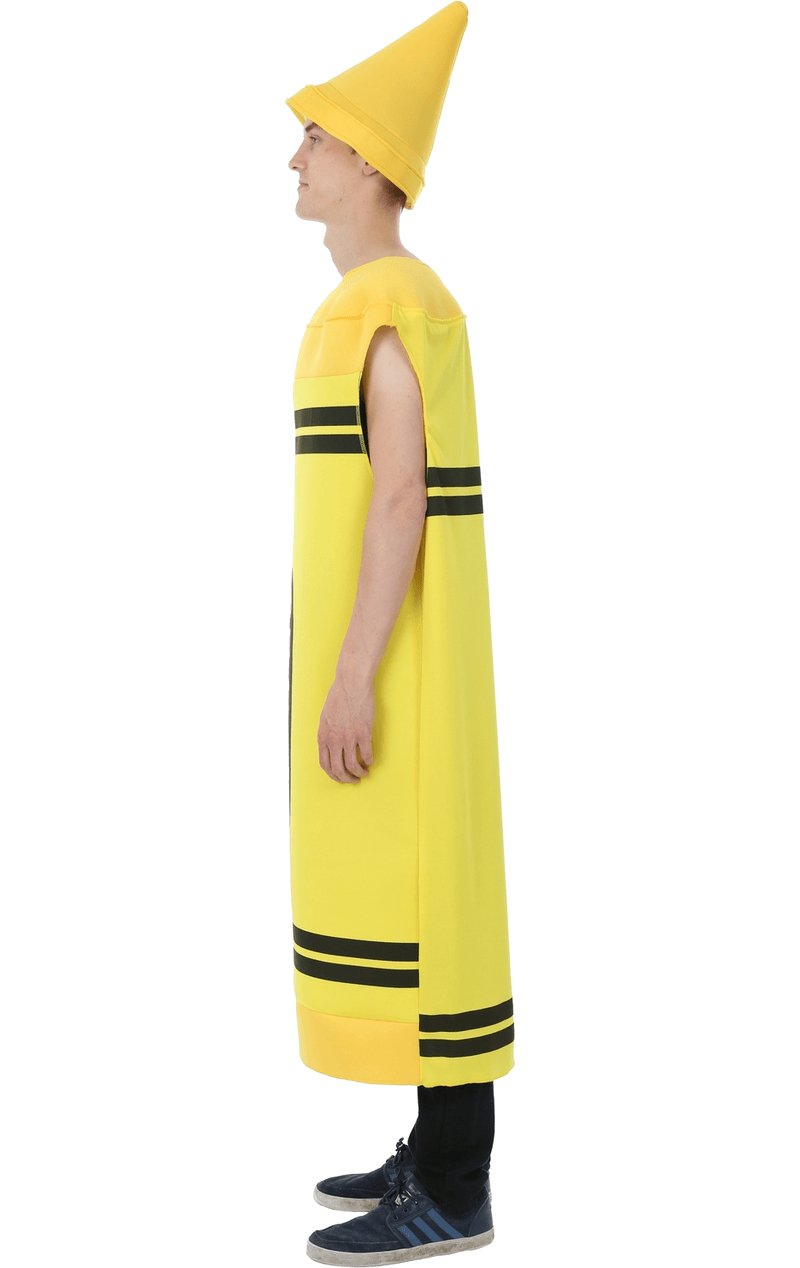 Adult Yellow Crayon Costume - Simply Fancy Dress