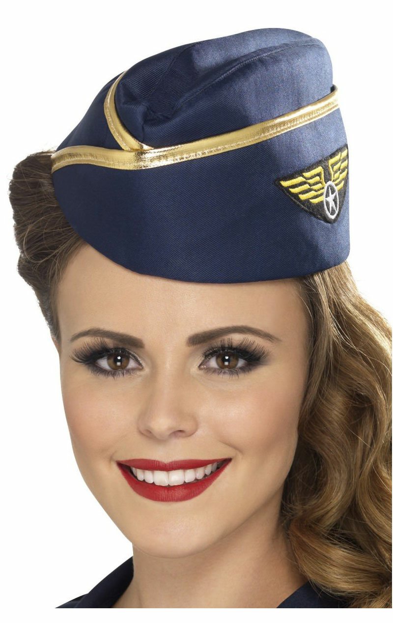 Air Hostess Hat Accessory - Simply Fancy Dress