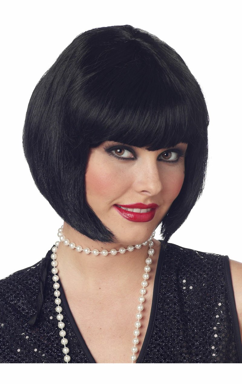 Black 1920s Flapper Wig - Simply Fancy Dress