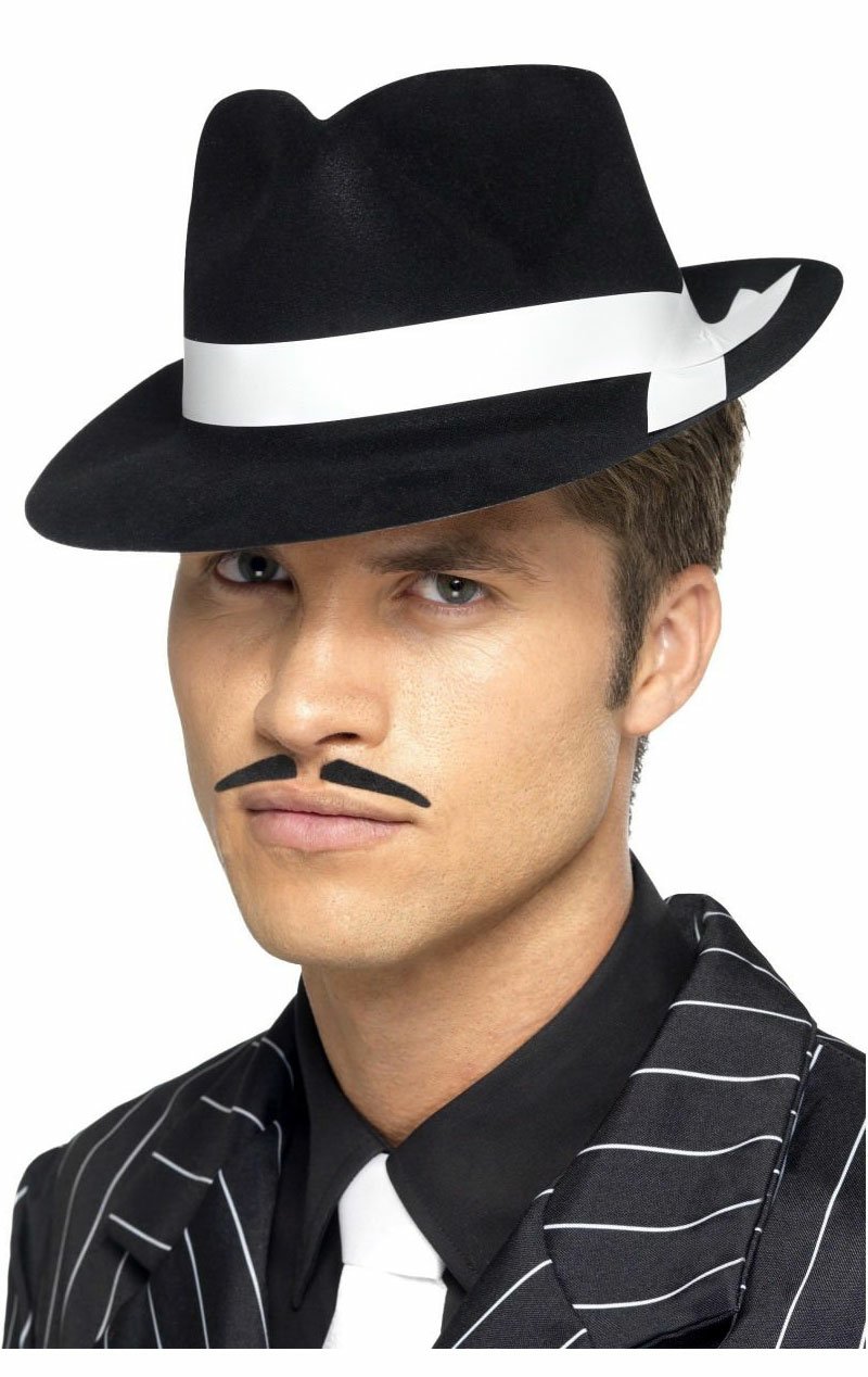 Black & White Gangster Hat - Simply Fancy Dress