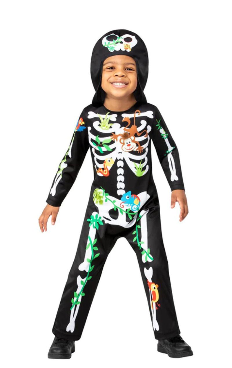 Childrens Jungle Skeleton Costume - Simply Fancy Dress