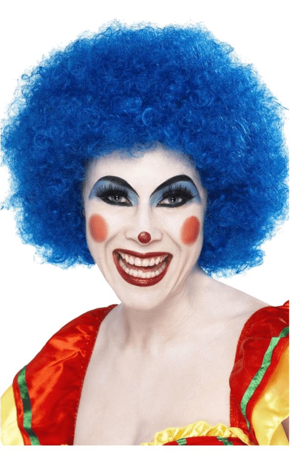 Economy Clown Wig in BLUE - Simply Fancy Dress