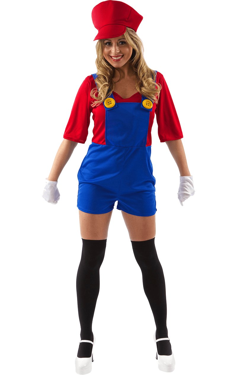 Female Super Plumber Costume - Simply Fancy Dress