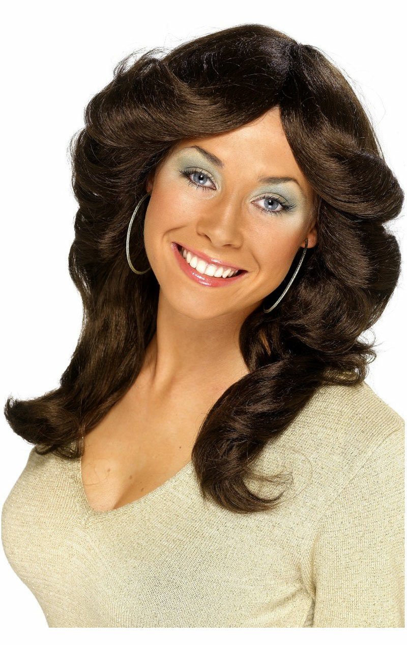 Flick Wig BROWN - Simply Fancy Dress