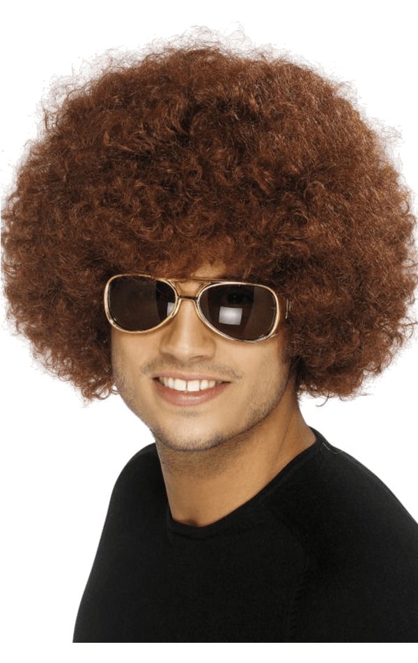 Funky Brown Afro Wig - Simply Fancy Dress