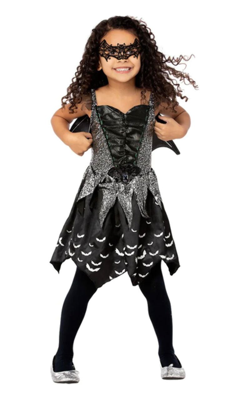 Girls Dark Bat Fairy Halloween Costume - Simply Fancy Dress