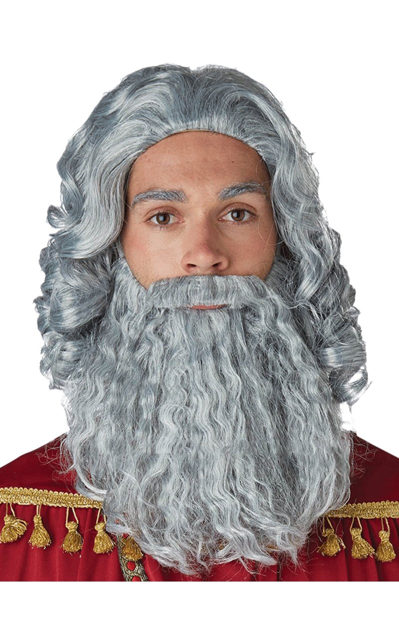 Grey Biblical King Wig and Beard - Simply Fancy Dress