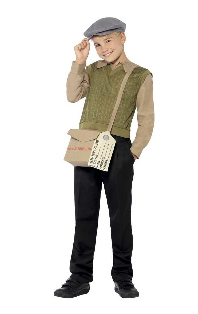 Kids Evacuee Boy Costume - Simply Fancy Dress