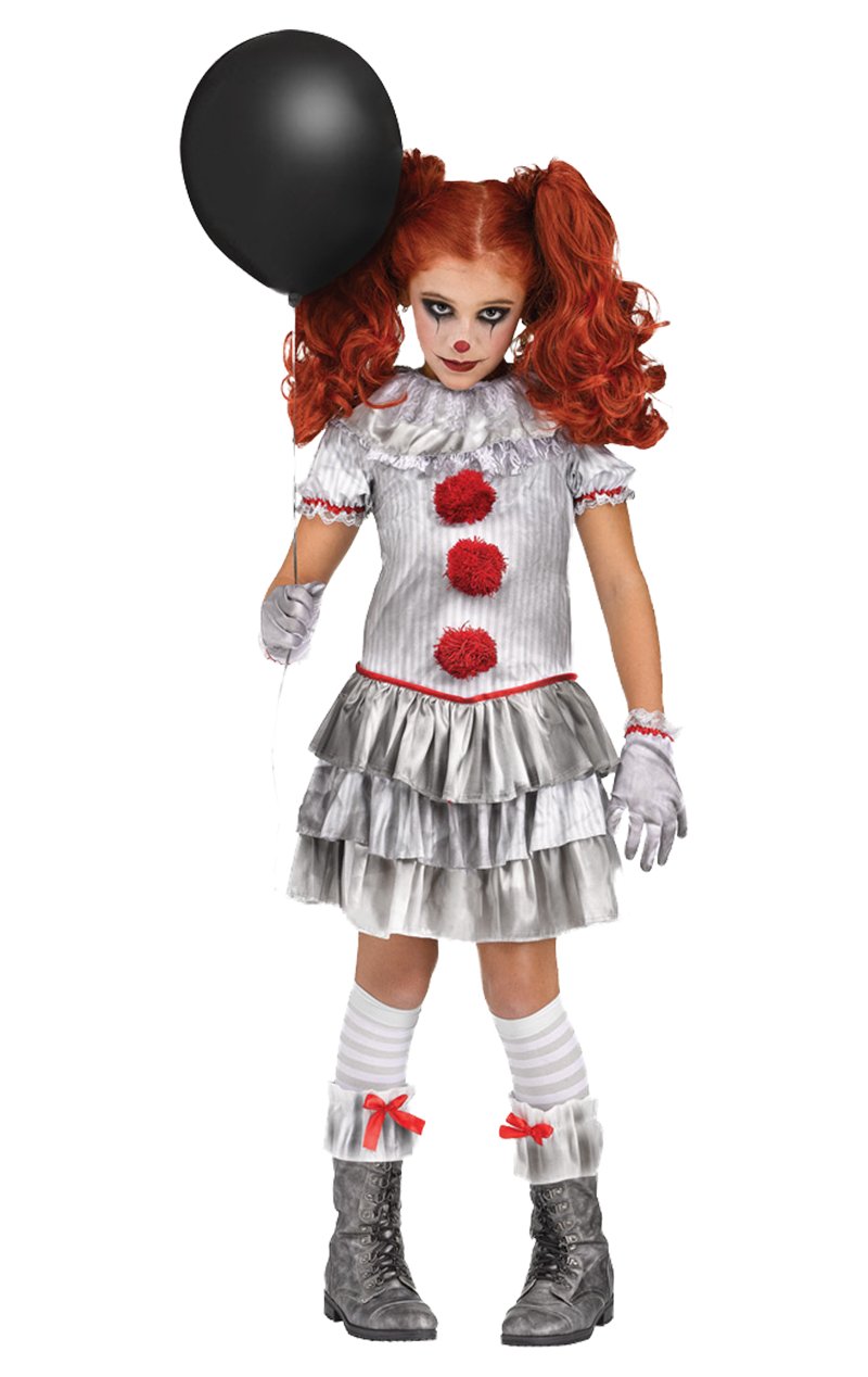 Kids Miss Pennywise Clown Costume - Simply Fancy Dress