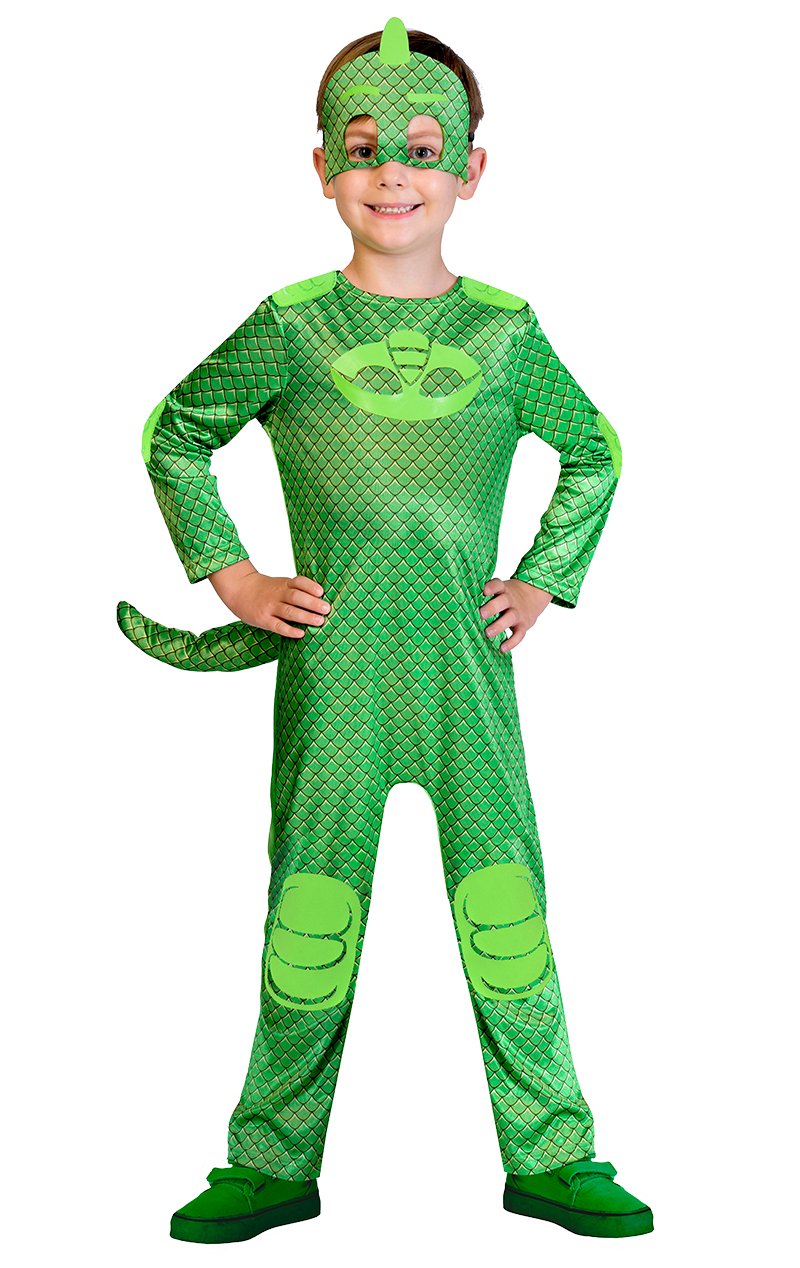 Kids PJ Facepieces Gekko Costume - Simply Fancy Dress