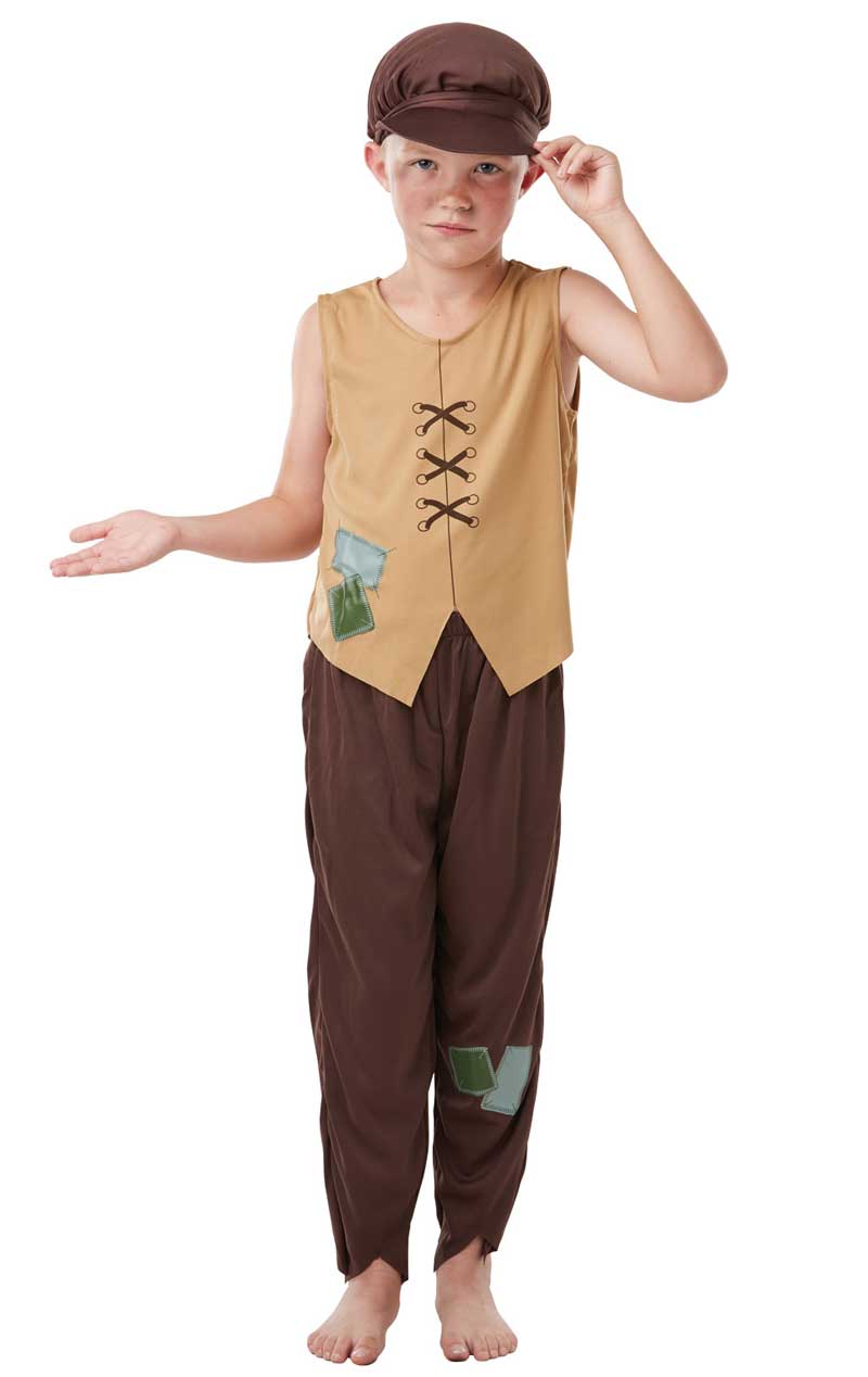 Kids Poor Victorian Boy Costume - Simply Fancy Dress