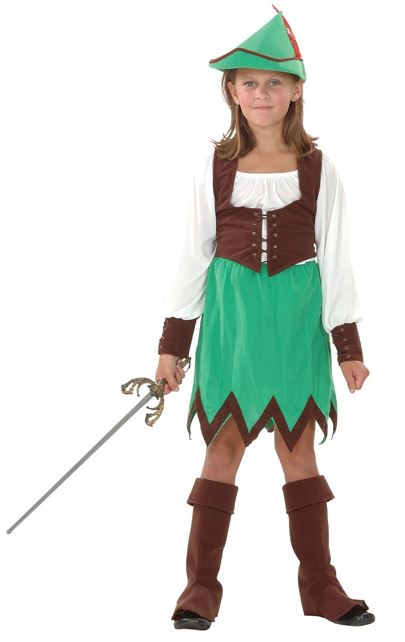 Kids Robin Hood Girl Costume - Simply Fancy Dress