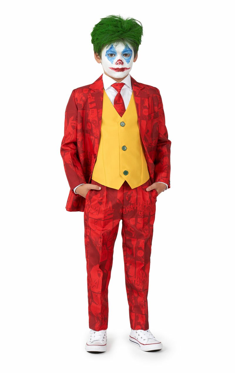 Kids SuitMeister Scarlet Joker Suit - Simply Fancy Dress