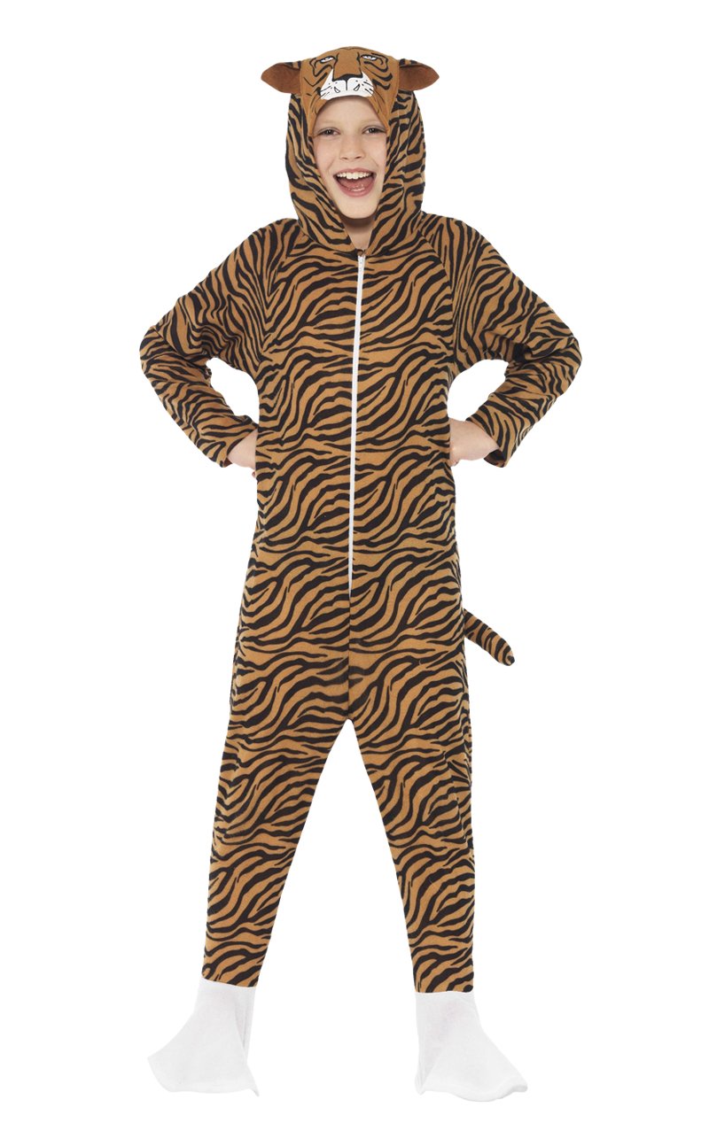 Kids Tiger Jumpsuit Costume - Simply Fancy Dress