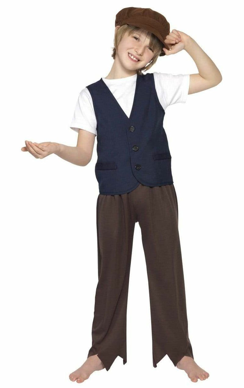 Kids Victorian Poor Peasant Boy Costume - Simply Fancy Dress