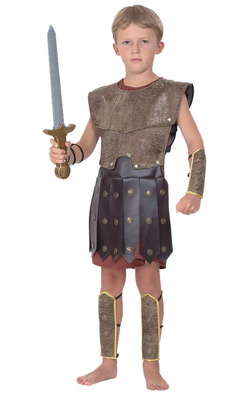 Kids Warrior Boy Costume - Simply Fancy Dress