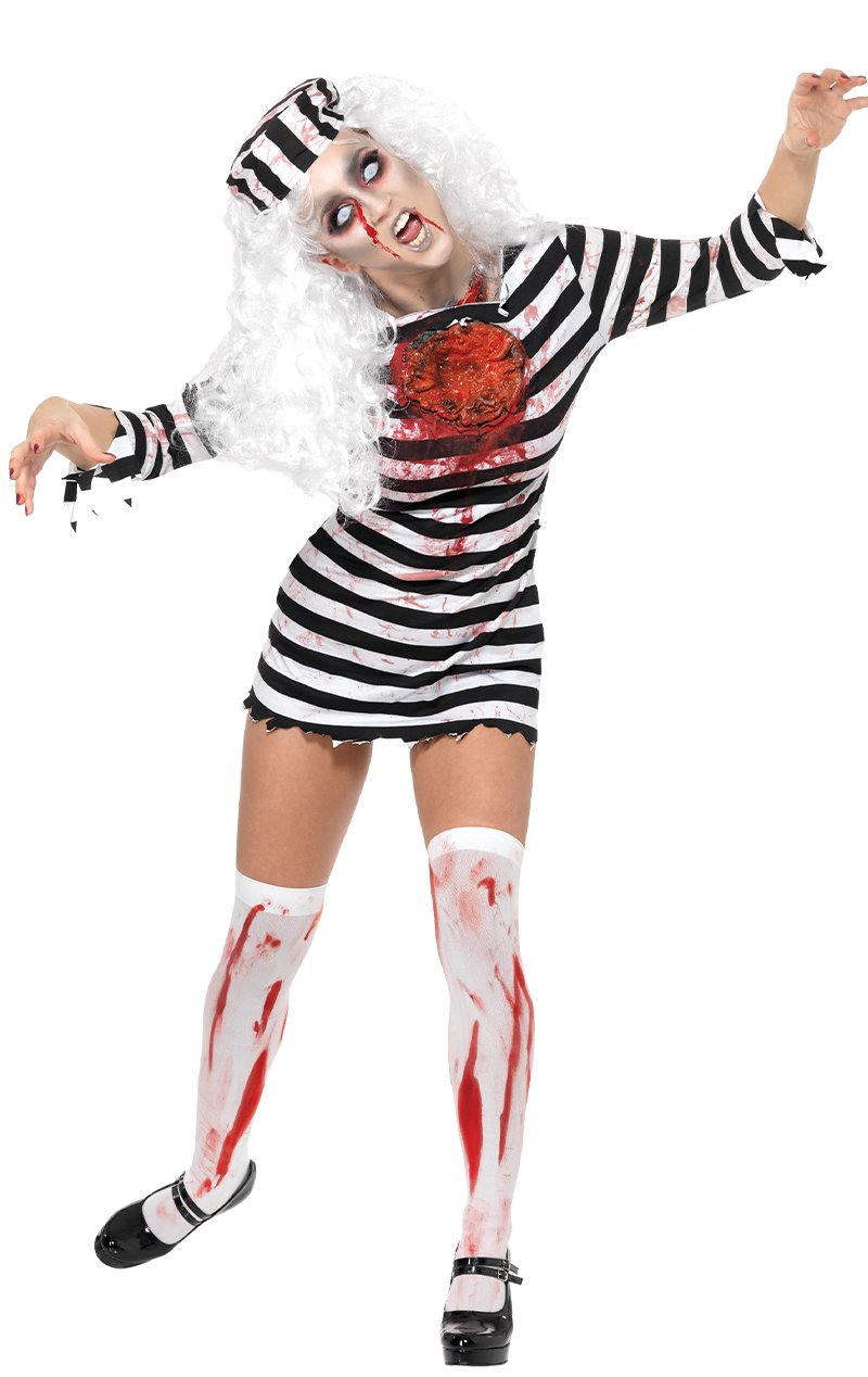 Lady Zombie Convict Costume - Simply Fancy Dress