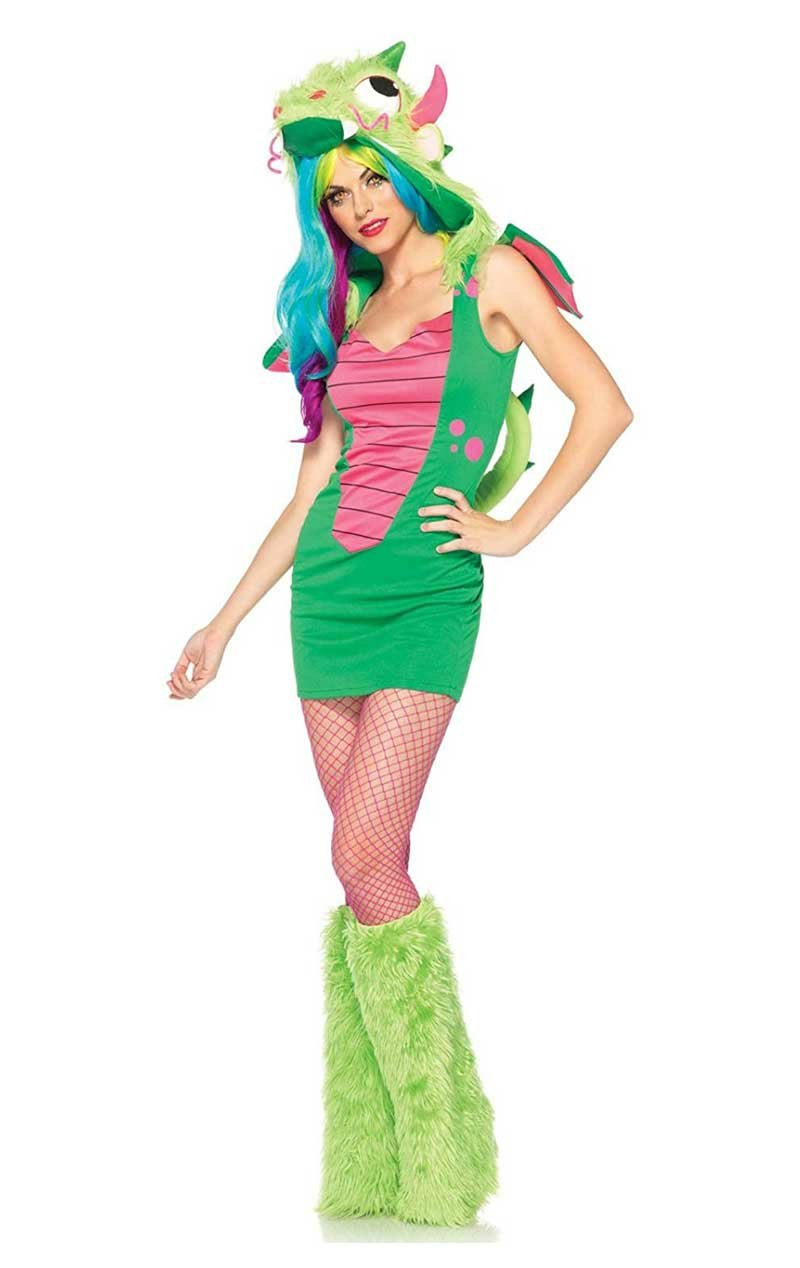 Leg Avenue Green Magic Dragon Sexy Fancy Dress Costume - Simply Fancy Dress