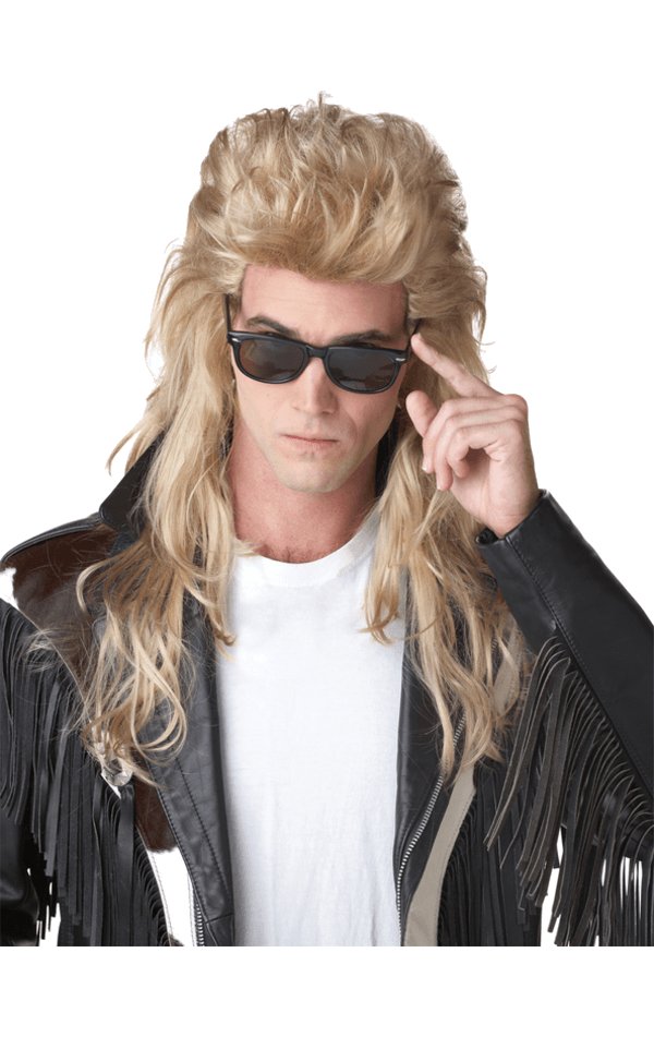 Light Blonde Long Mullet Wig - Simply Fancy Dress