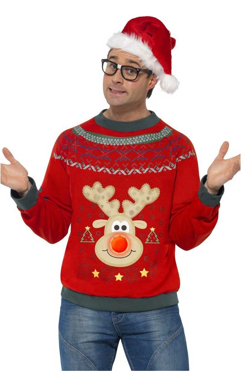 Light Up Christmas Jumper Costume - Simply Fancy Dress